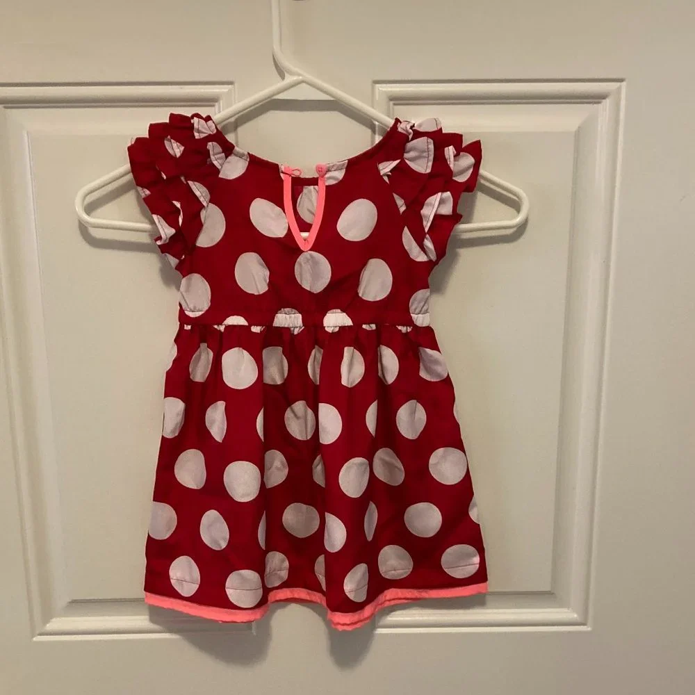 Girls Dresses Size 2T Lot of 2 EUC Green Pink Red White